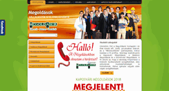 Desktop Screenshot of megoldasok.com