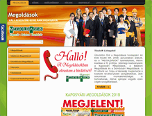 Tablet Screenshot of megoldasok.com